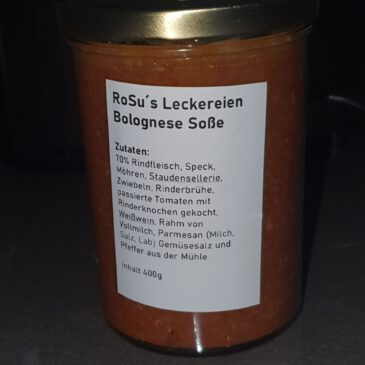 RoSu´s Leckereien Bolognese Soße